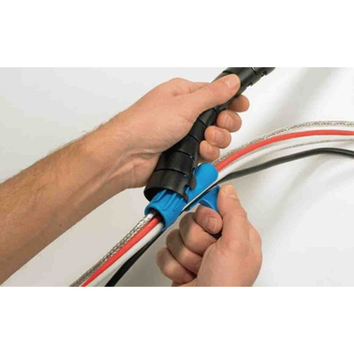 HellermannTyton Spiral Wrap, I.D 20mm, 21mm Polypropylene Helawrap Series