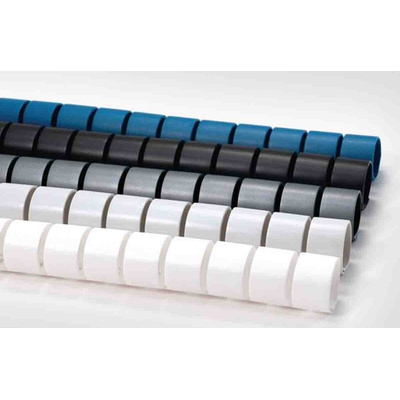 HellermannTyton Spiral Wrap, I.D 20mm, 21mm Polypropylene Helawrap Series