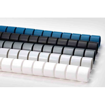 HellermannTyton Spiral Wrap, I.D 25mm, 27mm Polypropylene Helawrap Series