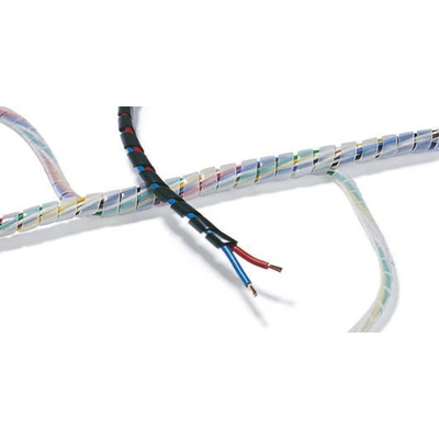 HellermannTyton Spiral Wrap, I.D 16mm, 150mm polyethylene (PE) SBPE Series