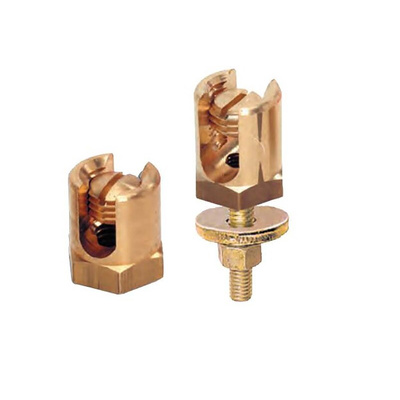 MECATRACTION Earthing Line Support Brass Cable Tray Accessory, 17 mm Width