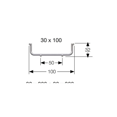 RS PRO Wire, 316 Stainless Steel 3m x 100 mm x 30 mm wing