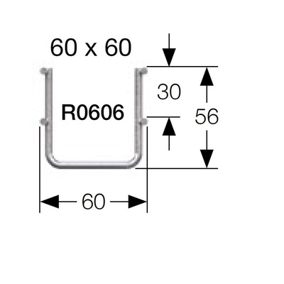 RS PRO Wire, 304 Stainless Steel 3m x 60 mm x 60 mm wing