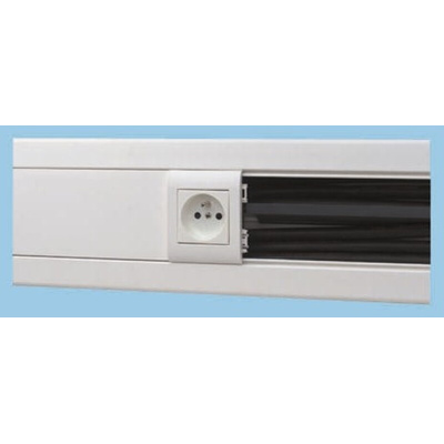 Planet-Wattohm PVC Cable Trunking Accessory, 130 x 50mm, Logix