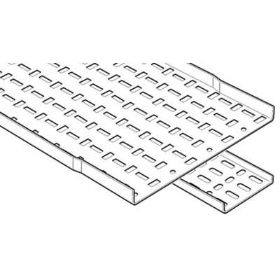 Legrand Light Duty Tray, Pre-Galvanised Steel 3m x 100 mm x 12mm