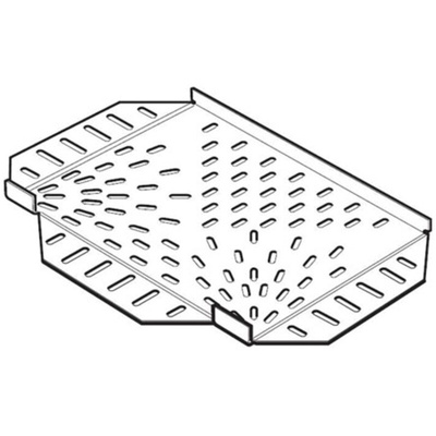 Legrand Light Duty Equal Tee Stainless Steel Cable Tray Accessory, 75 mm Width, 12mm Depth