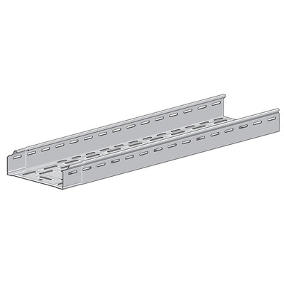 RS PRO Self-coupling Light Duty Tray, Sendzimir Galvanised Steel 3m x 200 mm x 60mm