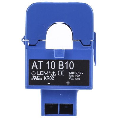 LEM AT Series Current Transformer, 10A Input, 10:1, 16mm Bore