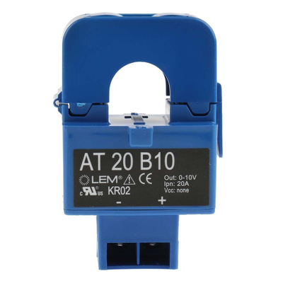 LEM AT Series Current Transformer, 20A Input, 20:1, 16mm Bore