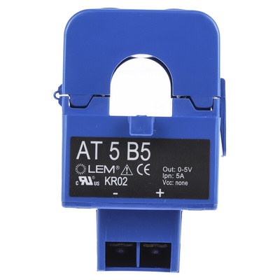LEM AT Series Current Transformer, 5A Input, 5:1, 16mm Bore
