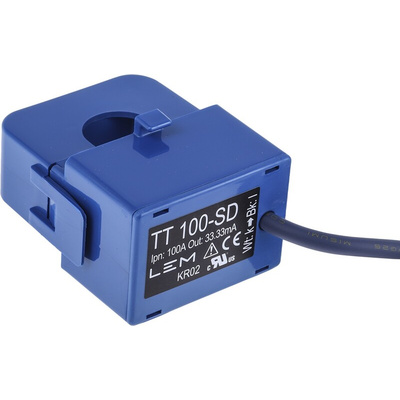 LEM TT Series Current Transformer, 100A Input, 100:1, 33.33 mA Output, 16mm Bore
