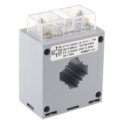 HOBUT CT173 Series Base Mounted Current Transformer, 300A Input, 300:5, 5 A Output, 40mm Bore