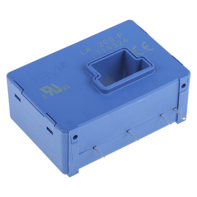 LEM LA Series Current Transformer, 300A Input, 300:1, 100 mArms Output, 13 x 11mm Bore, 12 → 15 V