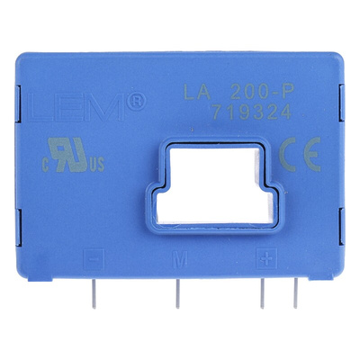 LEM LA Series Current Transformer, 300A Input, 300:1, 100 mArms Output, 13 x 11mm Bore, 12 → 15 V