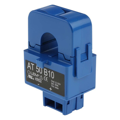 LEM AT Series Current Transformer, 50A Input, 50:1, 16mm Bore