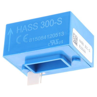 LEM HASS Series Current Transformer, 300A Input, 300:1, 25 mArms Output, 20.4 x 10.4mm Bore, 5 V
