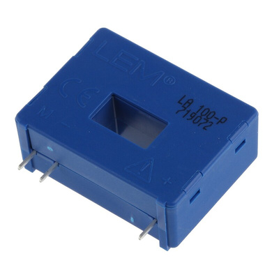 LEM LA Series Current Transformer, 150A Input, 150:1, 50 mArms Output, 12.7 x 7mm Bore, 12 → 15 V