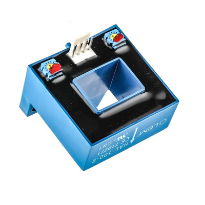 LEM HAL Series Current Transformer, 100A Input, 100:1, 20 x 15mm Bore, 15 V