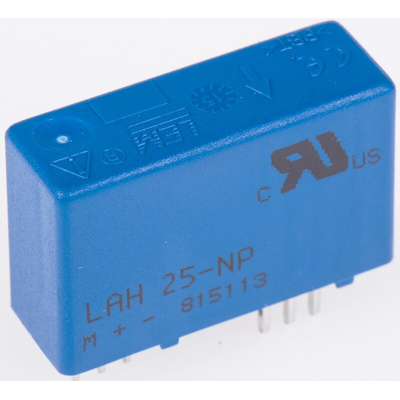 LEM LAH Series Current Transformer, 25A Input, 25:1, 25 mArms Output, 12 → 15 V