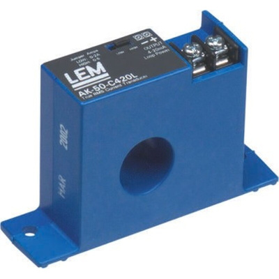 LEM AKR Series Current Transformer, 5A Input, 5:1, 4 → 20 mA Output, 19mm Bore, 24 V dc, 150 V ac