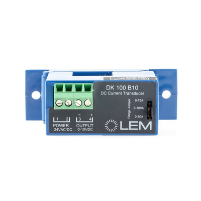 LEM DK Series Current Transformer, 100A Input, 100:1, 21.7mm Bore, 20 → 50 V dc