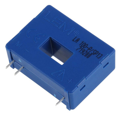 LEM LA Series Current Transformer, 160A Input, 160:1, 100 mArms Output, 12.7 x 7mm Bore, 12 → 15 V