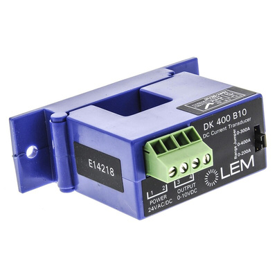 LEM DK Series Current Transformer, 400A Input, 400:1, 21.7mm Bore, 20 → 50 V dc, 22 → 38 V ac