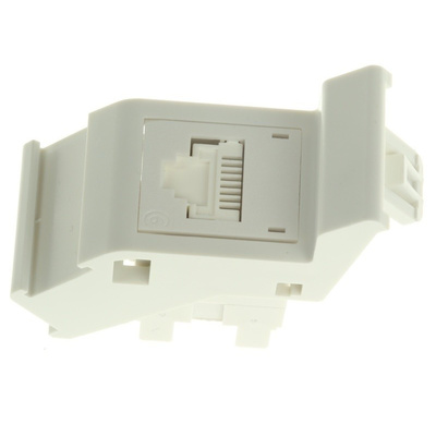 Molex Premise Networks Angled Cat6 RJ45 Modular Outlet,With UTP Shield Type