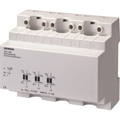 Siemens 7KT12 Series Straight Through Current Transformer, 13mm Bore