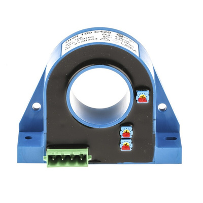 LEM DHR Series Current Transformer, 100A Input, 100:1, 4 → 20 mA Output, 32mm Bore, 20 → 50 V dc