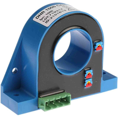 LEM DHR Series Current Transformer, 1000A Input, 1000:1, 4 → 20 mA Output, 32mm Bore, 20 → 50 V dc