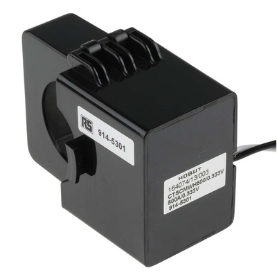 HOBUT CTSCM Series Split Core Current Transformer, 500A Input, 333 mV Output, 35mm Bore