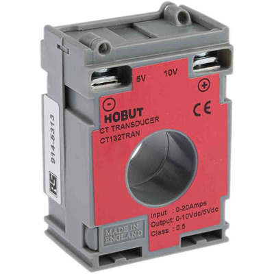 HOBUT CT132TRAN Series Current Transformer, 20A Input, 20:1, 21mm Bore, 15 → 30 V