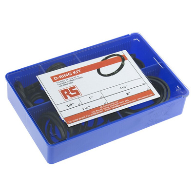 RS PRO Imperial D-Ring Flange Seal Kit Nitrile, Kit Contents 50 Pieces