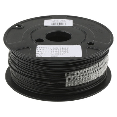 TE Connectivity Harsh Environment Wire 2.5 mm² CSA, Black 100m Reel