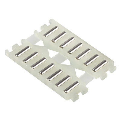 INA Double Flat Cage Assembly for Needle Rollers, 14 rollers per cage, 2mm roller diameter