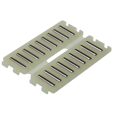 INA Double Flat Cage Assembly for Needle Rollers, 9 rollers per cage, 3mm roller diameter