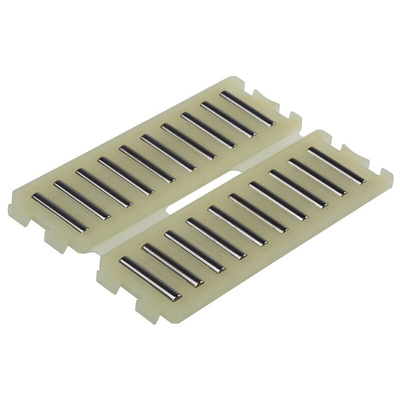 INA Double Flat Cage Assembly for Needle Rollers, 10 rollers per cage, 3.5mm roller diameter