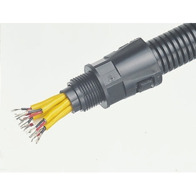 Adaptaflex M16 90° Elbow Cable Conduit Fitting, Black 16mm nominal size