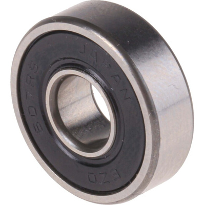 RS PRO 607-2RS/C3 Single Row Deep Groove Ball Bearing- Both Sides Sealed 7mm I.D, 19mm O.D