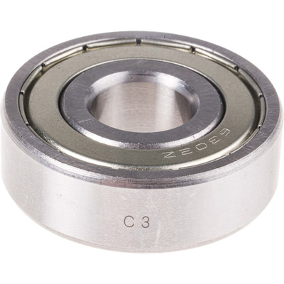RS PRO 6302-2Z/C3 Single Row Deep Groove Ball Bearing- Both Sides Shielded 15mm I.D, 42mm O.D