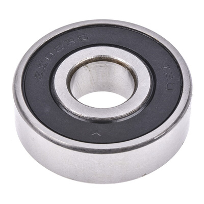 RS PRO 6302-2RS Single Row Deep Groove Ball Bearing- Both Sides Sealed 15mm I.D, 42mm O.D