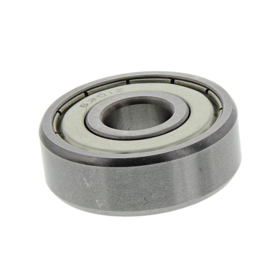 RS PRO 6301-2Z Single Row Deep Groove Ball Bearing- Both Sides Shielded 12mm I.D, 37mm O.D