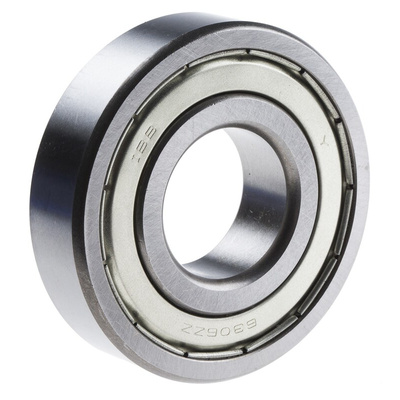 RS PRO 6306-2Z Single Row Deep Groove Ball Bearing- Both Sides Shielded 30mm I.D, 72mm O.D