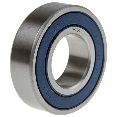 RS PRO SS6205-2RS Single Row Deep Groove Ball Bearing- Both Sides Sealed 25mm I.D, 52mm O.D