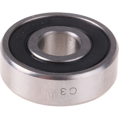 RS PRO 629-2RS/C3 Single Row Deep Groove Ball Bearing- Both Sides Sealed 9mm I.D, 26mm O.D