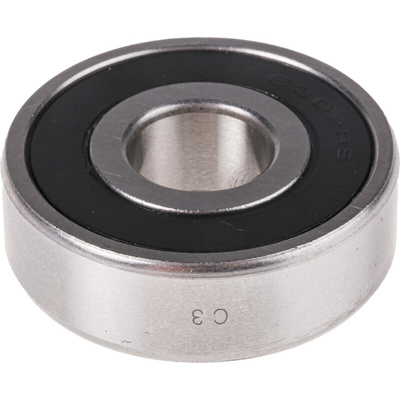 RS PRO 6302-2RS/C3 Single Row Deep Groove Ball Bearing- Both Sides Sealed 15mm I.D, 42mm O.D
