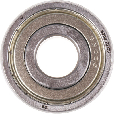 RS PRO 6303-2Z/C3 Single Row Deep Groove Ball Bearing- Both Sides Shielded 17mm I.D, 47mm O.D