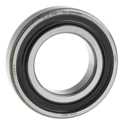 SKF 6006-2RS1 Single Row Deep Groove Ball Bearing- Both Sides Sealed 30mm I.D, 55mm O.D