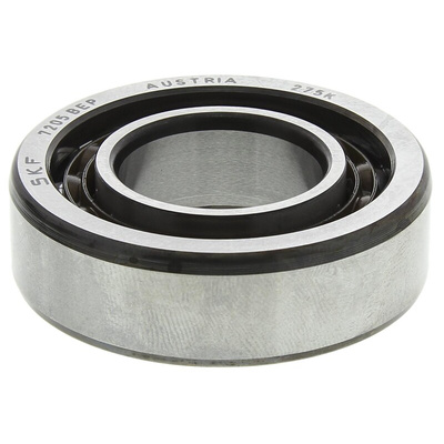 SKF 7205 BEP Single Row Angular Contact Ball Bearing- Open Type 25mm I.D, 52mm O.D